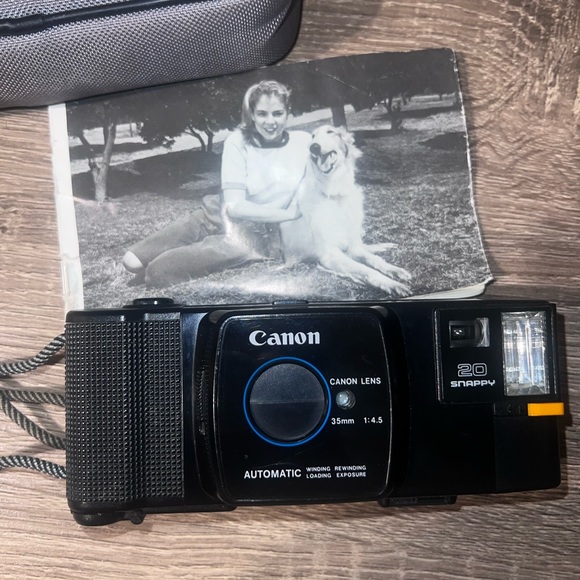 Vintage 80s Canon Snappy 20 35mm point and shoot camera film photography - Picture 3 of 15